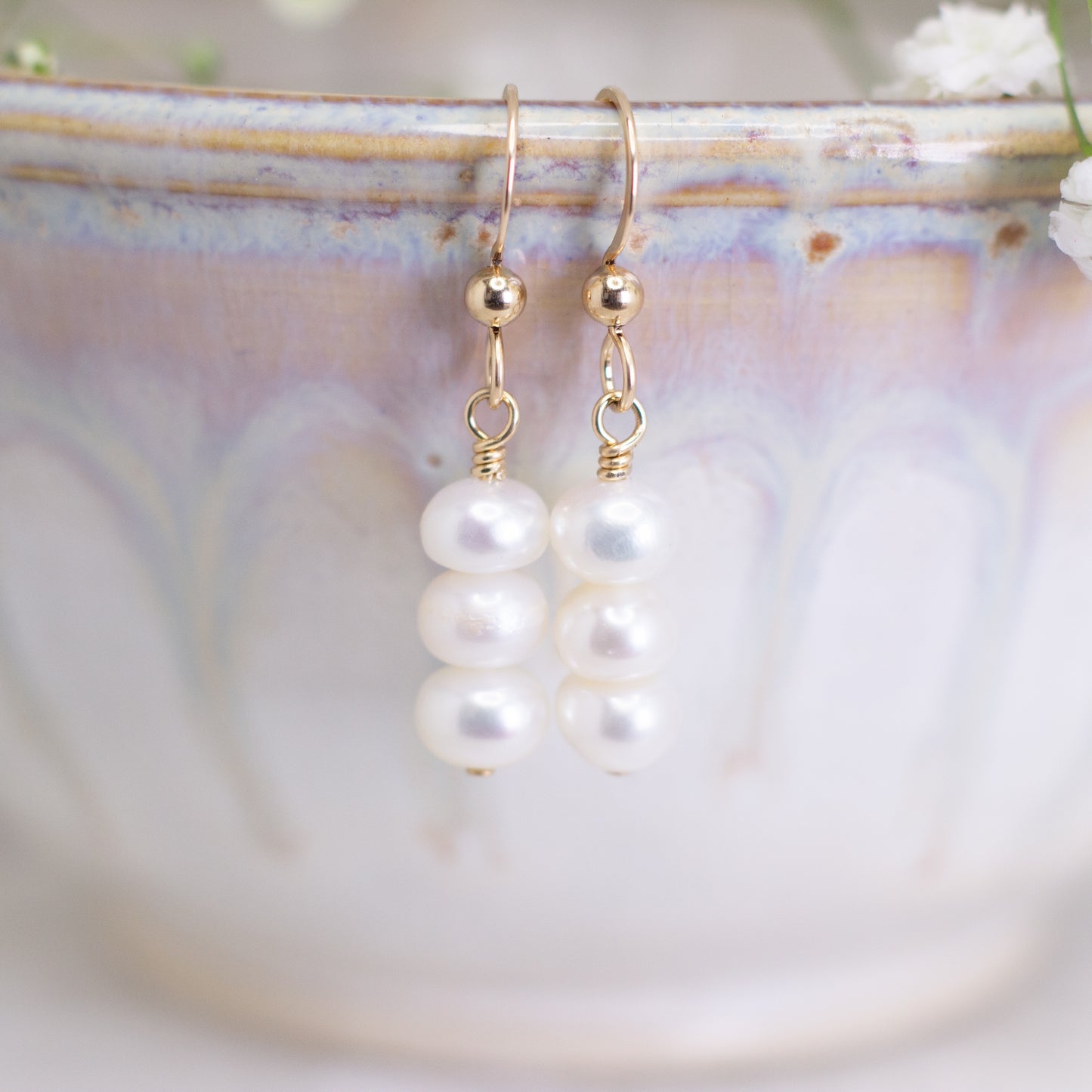 Trinity Pearl Dangles