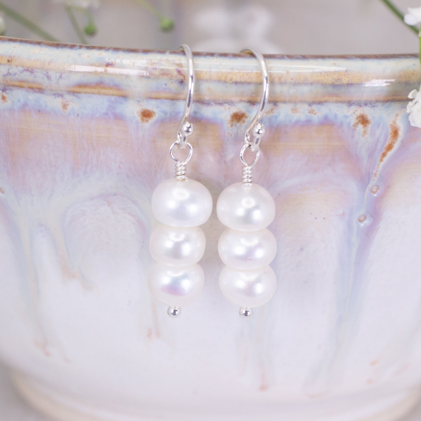 Trinity Pearl Dangles