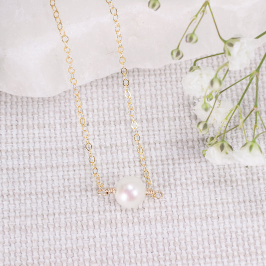 Floating Pearl Necklace