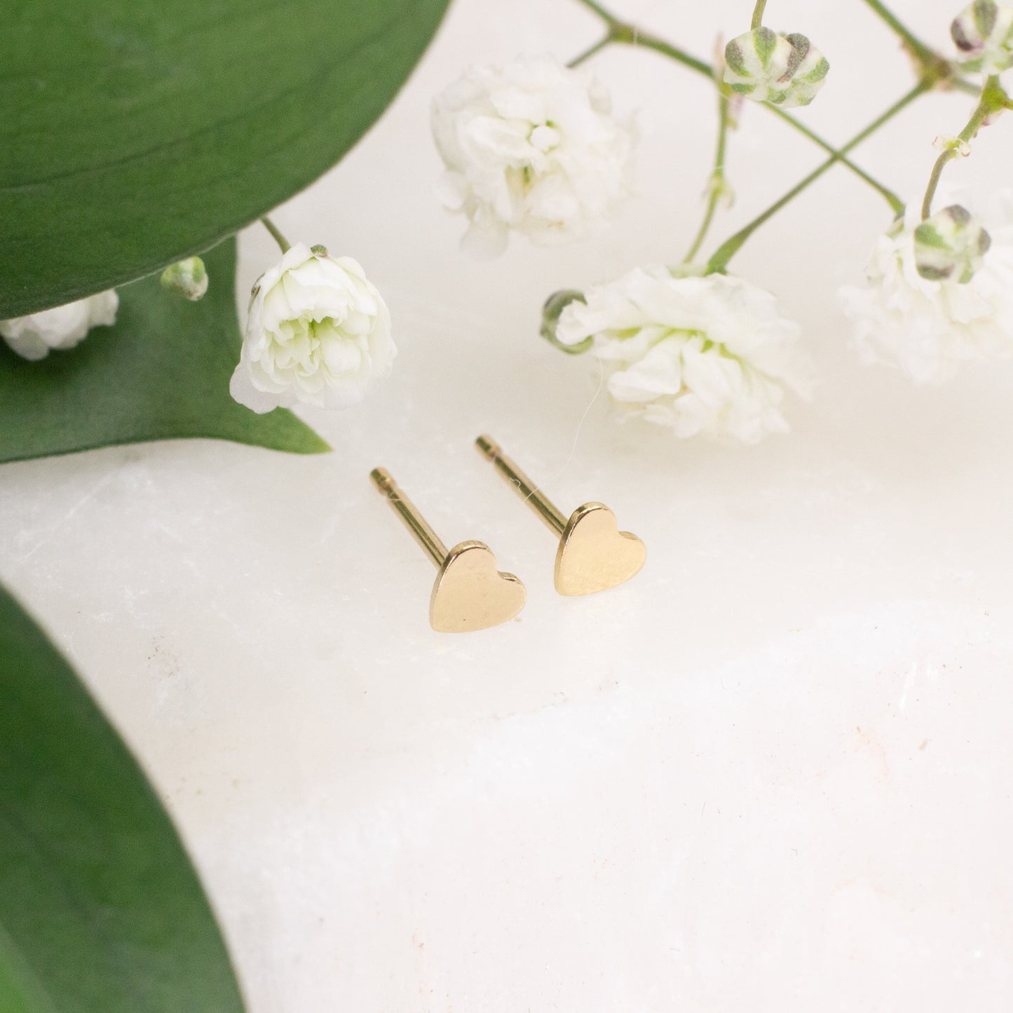 Tiny Heart Studs