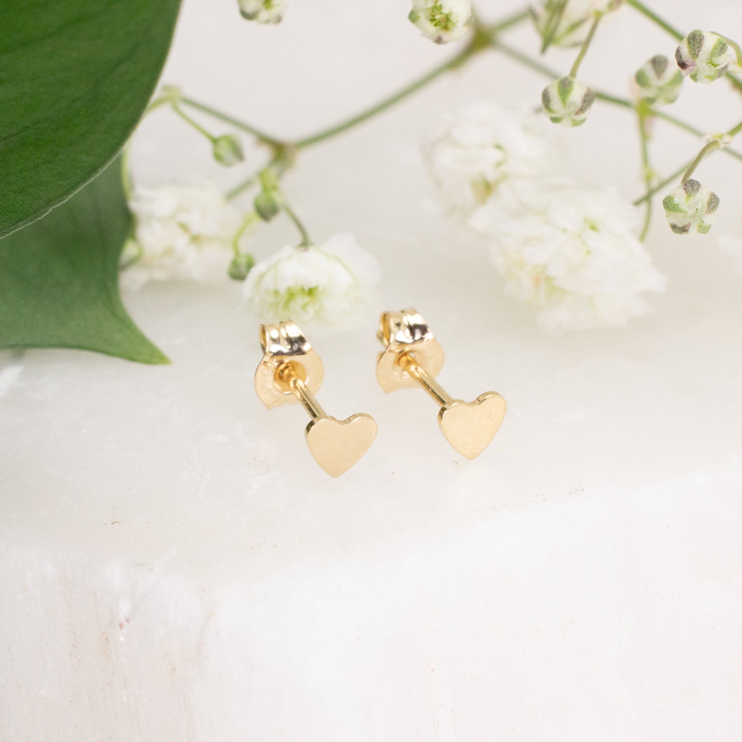 Tiny Heart Studs