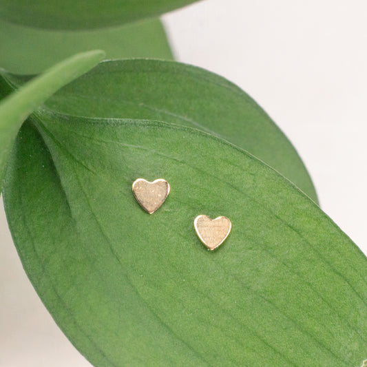 Tiny Heart Studs