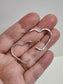 Hammered Heart Hoops
