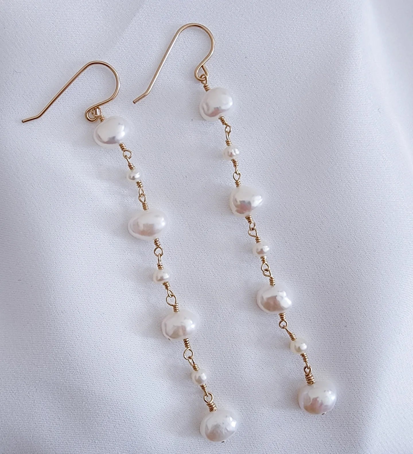 Hope - Long Pearl Earrings