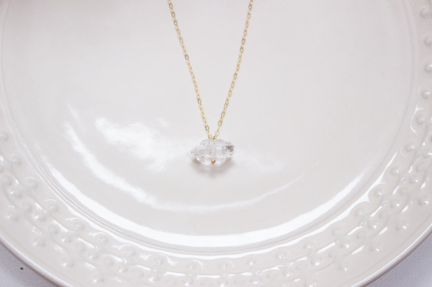 Herkimer Diamond Pendant Necklace