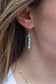 Peruvian Turquoise Oval Dangle Earrings