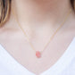Cherry Quartz Pendant Necklace