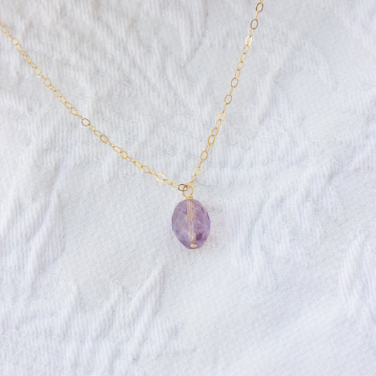 Amethyst Charm Necklace